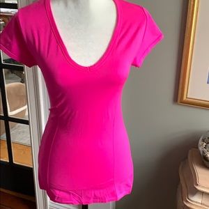 90 Degree Hot Pink Nylon Spandex Top